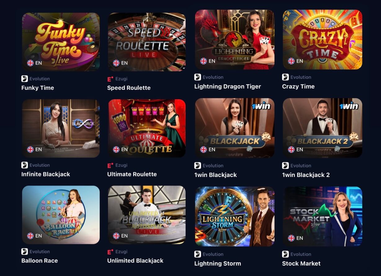 1win Live Casino